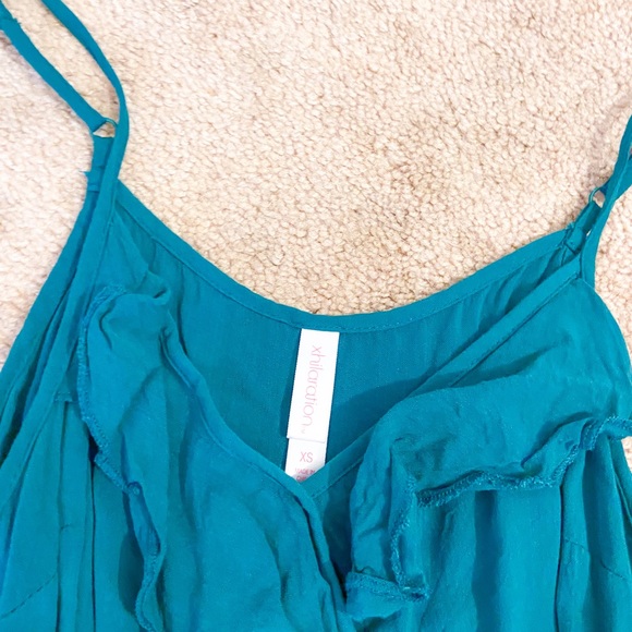 Ruffle Turquoise Romper - Picture 3 of 3